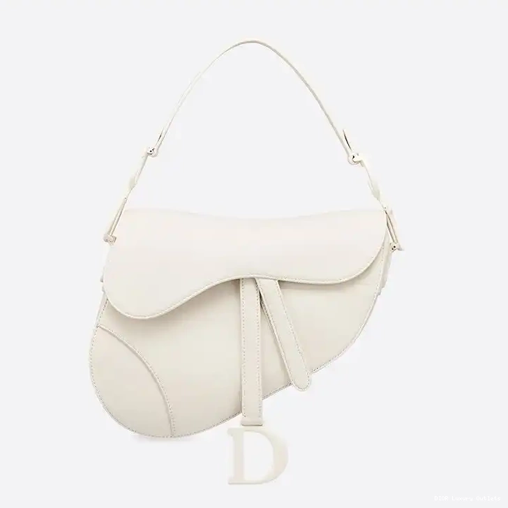 Bag White Dior Saddle Calfskin Ultramatte 0626 Luxury